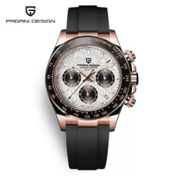PAGANI DESIGN 2026 New Men's Watches Luxury Rose Gold Quartz Watch For Men 100M Waterproof Sports Chronograph Wristwatch Men
