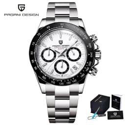 PAGANI DESIGN 2026 New Men's Watches Luxury Rose Gold Quartz Watch For Men 100M Waterproof Sports Chronograph Wristwatch Men