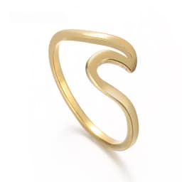 316L Stainless Steel Wave Rings For Women Men New Simple Design Sea Wave Shape Ring Size 5-10 Surf Wavy Jewelry