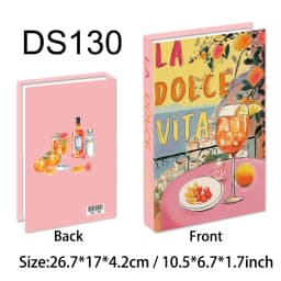 Aperol Cocktail Luxury Fake Books Decoration Coffee Table Decorative Books Club Villa Hotle Decoration Shooting Props Home Extra