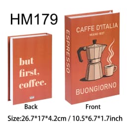 Aperol Cocktail Luxury Fake Books Decoration Coffee Table Decorative Books Club Villa Hotle Decoration Shooting Props Home Extra