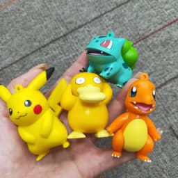 Pokemon Anime Action Figures Pikachu Toys Model Charmander Psyduck Squirtle Jigglypuff Bulbasaur Kawaii Collect Dolls Gift