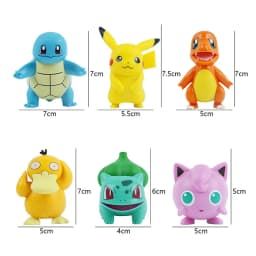 Pokemon Anime Action Figures Pikachu Toys Model Charmander Psyduck Squirtle Jigglypuff Bulbasaur Kawaii Collect Dolls Gift