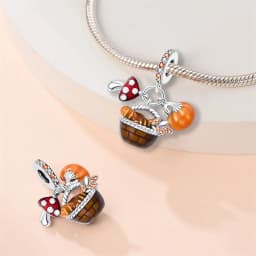 925 Silver Color Fashion Squirrel Maple Leaf Honey Autumn Series Charms Bead Fit 3mm 925 Original Bracelets Fine DIY Jewelry