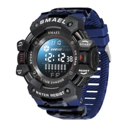 SMAEL Military Digital Watch LED Sports Wristwatches 50m Waterproof LED Stopwatch 8050 Army Watches Digital Big Dail Clock Alarm