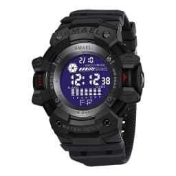 SMAEL Military Digital Watch LED Sports Wristwatches 50m Waterproof LED Stopwatch 8050 Army Watches Digital Big Dail Clock Alarm