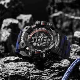 SMAEL Military Digital Watch LED Sports Wristwatches 50m Waterproof LED Stopwatch 8050 Army Watches Digital Big Dail Clock Alarm