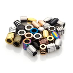4-10pcs Stainless Steel Big Hole Beads Loose Spacer Beads For Diy Bracelets Jewelry Making Paracord Knife Lanyard Accessories