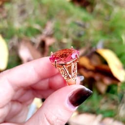 Turkish Color Changing Gemstone Sultanite Ornaments Oval Ring Fashion Simple Rings for Women Jewelry
