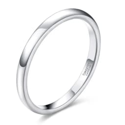 Tigrade Classic Jewelry 2/4/6/8mm Cute Men Women Simple Rings Polish100% Pure Tungsten Carbide Ring Wedding Band Engagement Ring
