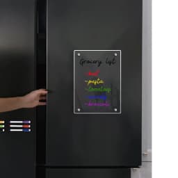 Magnetic Transparent Acrylic Week Plan Message Board Scratchable Magnetic Refrigerator Sticker