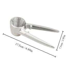 1pc Silvery Metal Multi Functional Walnut Clip Household Nut Shelling Tools Suitable for Walnuts Chestnuts and Hazelnut