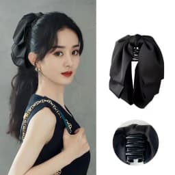 Hot Korean Big Size Bow Hair Clip Claw Clamp Women High Ponytail Barrettes Headwear Girls Women Hair Accessories