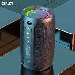 ZEALOT-S49 Portable Bluetooth Speaker 360 Stereo Sound 20W IPX6 Waterproof Wireless Bluetooth 5.2 Outdoor Speaker
