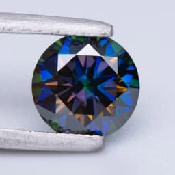 Moissanite Stone Round Cut Rainbow Purple Color DIY Charms Jewelry Making Ring Necklace Earrings Main Materials Certificate