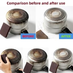 Magic Sponge Eraser Descaling Emery Cleaning Brush Silicon Carbide Descaling Cleaning Brush Stove Top Pot Kitchen Tools