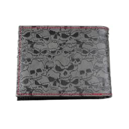 Skull Double Fold Wallet ,Versatile Credit Card Holder