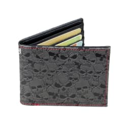 Skull Double Fold Wallet ,Versatile Credit Card Holder