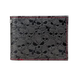 Skull Double Fold Wallet ,Versatile Credit Card Holder