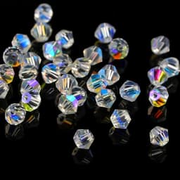 AAAAA Quality 720pcs Big Bag Crystal AB 4mm Bicone Crystal Beads Glass Beads Loose Spacer Beads for Jewelry Making Accessories