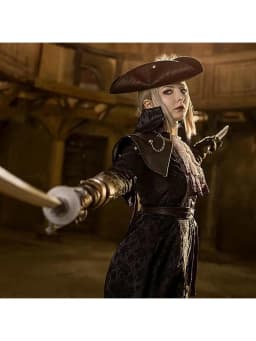 Faux Leather Pirate Hat - Brown Imitation of Old Colonial Style Tricorn , For Holiday Party Cosplay Halloween