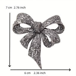 Luxury Crystal Bow Ribbon Brooches For Women Men Fashion Bowknot Pins Jewelry