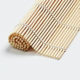 Exquisite Bamboo Sushi Mat with White Finish Seaweed Rice Roll Curling Non Stick Japanese Style Kitchen Essential Sushi Making