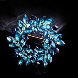 women's round brooch simple wreath buckle pin corsage accessories