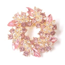 women's round brooch simple wreath buckle pin corsage accessories