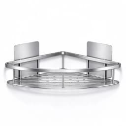 HTMCK No Drill Bathroom Corner Rack, Wall Mount Triangle Shower Shelf, Waterproof Shampoo Holder Bathroom Organizer