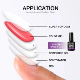 CHUNSHU 15ML Strong Base Coat For Manicure Hybrid Nail Art Long Lasting Transparent Base Gel Semi Permanent Reinforcement
