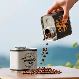 1/2pcs Household Kitchen Storage Jar, Sealed Coffee Bean Jar, Outdoor Camping Coffee Bean Moisture-Proof And Fresh-Keeping Jar