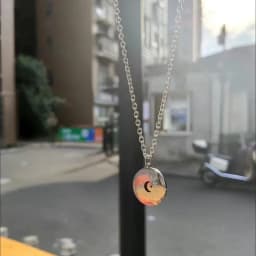 Minimalist Eclipse Role Play Ayan Khaotung Moon Star Round Pendant Necklace Couple Street Niche Jewelry Accessories BirthdayGift