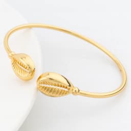 New Cuff Bracelet For Women Party Dubai Shell Shape Bangles 18K Gold Color Map of Africa Jewelry Accessories Anniversary Gifts