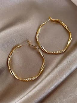 Exquisite Silky Texture Design Earrings Elegant Shape Jewelry Holiday Party Gifts for Ladies
