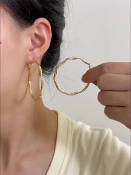 Exquisite Silky Texture Design Earrings Elegant Shape Jewelry Holiday Party Gifts for Ladies