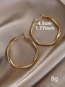Exquisite Silky Texture Design Earrings Elegant Shape Jewelry Holiday Party Gifts for Ladies