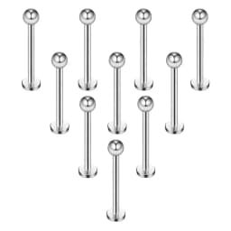 15PC/set Stainless Steel Lip Rings Labret Nose Studs Piercing Labret Monroe Nose Studs Ear Tragus Helix Earring 6/8/10mm