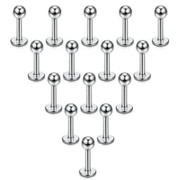 15PC/set Stainless Steel Lip Rings Labret Nose Studs Piercing Labret Monroe Nose Studs Ear Tragus Helix Earring 6/8/10mm