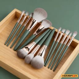14Pcs Soft Fluffy Makeup Brushes Set, Cosmetic Powder Eye Shadow Foundation Blush Blending Tools