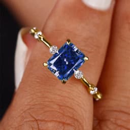 CAOSHI Fashion Lady Yellow Zirconia Ring Trendy Female Engagement Ceremony Jewelry Stylish Bridal Wedding Band Accessories Gift