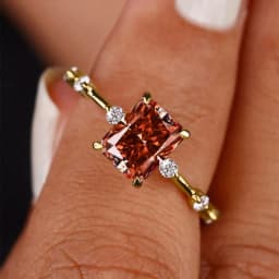 CAOSHI Fashion Lady Yellow Zirconia Ring Trendy Female Engagement Ceremony Jewelry Stylish Bridal Wedding Band Accessories Gift