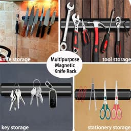 1pc Maximize Your Kitchen Space with This Magnetic Knife Strip Steel Knife Bar for Holder RackUtensils Tools Kitchen Accessories