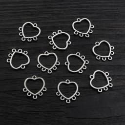 30pcs Antique Silver Plated Boho Vintage Flower Connector Charms Pendant DIY Necklace Bracelet Jewelry Making Findings Supplies