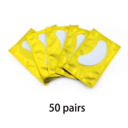50/100 Pairs Patches for Building Hydrogel EyePads Eyelash Extension Paper Stickers Lint Free Under Eye Pads Makeup Supplies