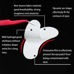 50/100 Pairs Patches for Building Hydrogel EyePads Eyelash Extension Paper Stickers Lint Free Under Eye Pads Makeup Supplies