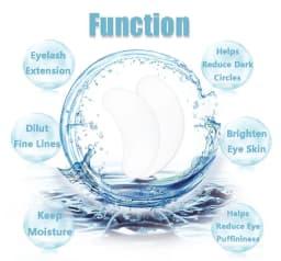 50/100 Pairs Patches for Building Hydrogel EyePads Eyelash Extension Paper Stickers Lint Free Under Eye Pads Makeup Supplies