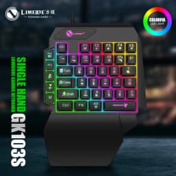 35keys One Handedly Single Hand Mini Gaming Keyboard Usb Ultra-slim Wired Backlight Keyboard for Laptop Desktop PC Smartphone