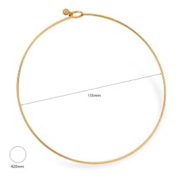304 Stainless Steel Collar Neck Ring Necklace For Men Women Round Handmade DIY Jewelry Can be opened 43cm(16 7/8") long, 1 Piece