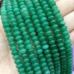 5x8MM Abacus Natural Chalcedony Aquamarine Tourmaline Ruby Quartz Stone Loose Spacer Bead for Jewelry Make Diy Bracelet Earrings